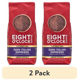 Tatas Global Beverages 313102414423 Dark Italian Espresso Ground Coffee 2 Pack True Roast 32 Oz Bag