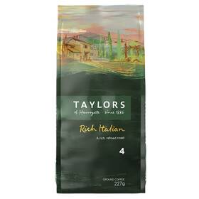 Taylors 615357118546 Of Harrogate Rich Italian Ground Coffee 227 G