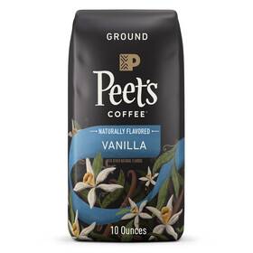 & Tea 313113065027 Vanilla Flavored Coffee Ground 10 Oz Bag