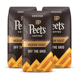 & Tea 445001711716 Medium Roast Ground Coffee - Off The Grid 31.5 Ounces 3 Bags Of 10.5