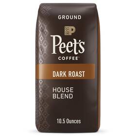S-pl-10215 & Tea Peets Coffee Dark Roast Ground Oz House Blend 10.5 Ounce