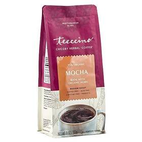 Teeccino 731338913495 Mocha Chicory Coffee Alternative - Ground That S Prebiotic Caffeine-f