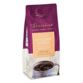 Teeccino 795239800506 English Toffee Chicory Coffee Alternative 11 Ounce - Ground Herbal Th