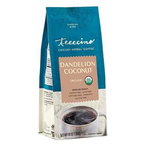 Teeccino 795239833405 Dandelion Coconut Herbal Coffee - Caffeine-free Alternative With Prebi