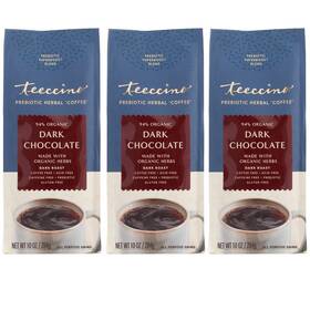 Teeccino 795239860135 Dark Chocolate Prebiotic Coffee Alternative Caffeine-free Vegan Gut Support 3pk