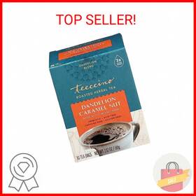 Tcn018 Teeccino Dandelion Caramel Nut Tea - Caffeine Free Roasted Herbal With Preb