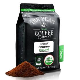 33140010204 The Bean Coffee Company Organic Water Processed Decaf Caramel Medium Roast