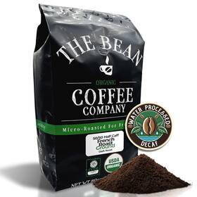 Asinpposprme15794 The Bean Coffee Company Organic 50/50 Half Caff French 80 Ounce Pack Of 1