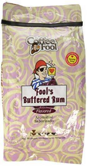 The Coffee Fool 848101022633 Buttered Rum Strong Drip Grind 2 Pound