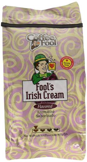 The Coffee Fool 848101023531 Irish Cream Strong Drip Grind 2 Pound