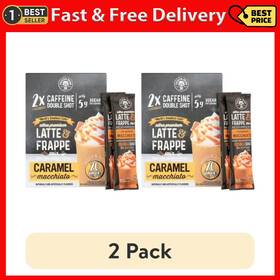 The Frozen Bean 445022095031 2 Pack Ultra-premium Caramel Macchiato Latte &frappe Drink Mix 20pk