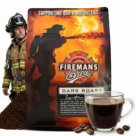 The Original Firemans Brew Usa 860012840526 Dark Roast Coffee Bold And Robust Ground 12 Ounce Pack Of 1