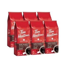 Tim Hortons 313034029061 Dark Roast Rich Ground Coffee Perfectly Balanced Always Smooth M