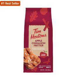 Tim Hortons 313102866833 Apple Cinnamon Fritter Coffee 12oz Ground Bag