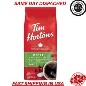47830006 Tim Hortons Wm New Decaf Ground Coffee 12oz Bag Fast Shipping Usa