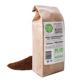 Tiny Footprint Coffee 313054357359 - Organic Peru Medium Roast Fair Trade 16oz Ground