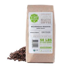 Tiny Footprint Coffee 696601891743 - Fair Trade Organic Nicaragua Segovia Dark Roast Whole