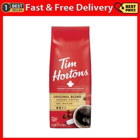 Tls America Inc. 445046750770 Tim Hortons 100% Arabica Original Blend Medium Roast Ground Coffee 24 Oz Bag