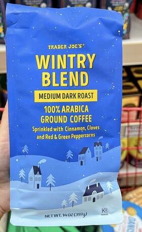 81829 Trader Joes Wintry Blend Ground Coffee 14 Oz Limited