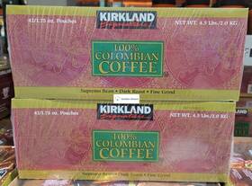Traderb 768479906611 Kirkland Signature Colombian Coffee Supremo Bean Dark Roast Fine Grind Frac