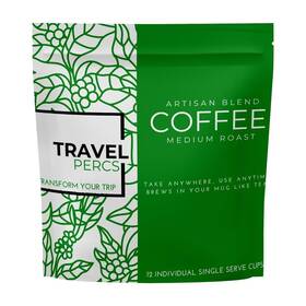 Travel Percs Transform Your Trip 198168207956 Single Serve Portable Coffee Sachets - Convenient Single-serve M