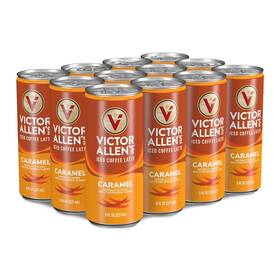 Trilliant Food & Nutrition Llc 445006216230 Victor Allens Coffee Caramel Iced Canned Latte 8oz Cans 12 Pack