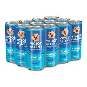 Trilliant Food & Nutrition Llc 445056490420 Victor Allens Coffee Vanilla Iced Canned Latte 8oz Cans 12 Pack