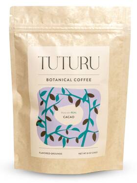 Tuturu Botanical Coffee 860008649140 Organic Dark Chocolate Ground - Medium Roast Flavored