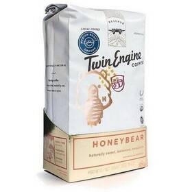 Twin Engine Coffee 786471127643 Organic Ground Honey Bear Edition Dark 10.5 Oz