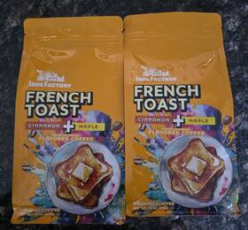 Two Rivers Coffee 810683026347 2 French Toast Flavored Ground Bag Cinnamon And Maple 10oz Each