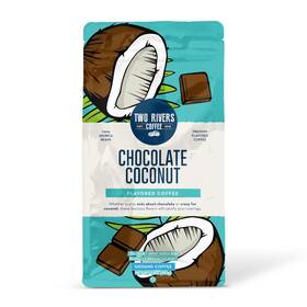 Two Rivers Coffee 810683029621 Chocolate Coconut Ground 100% Arabica Beans 10 Oz Flavor Enhanced