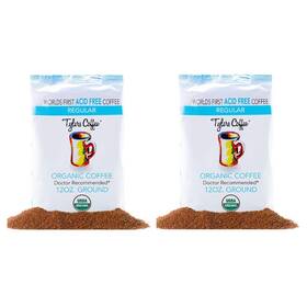 Tylers Coffee 689281317634 Tyler S Acid Free Organic Ground - 100% Arabica 12 Ounce Pack Of 2