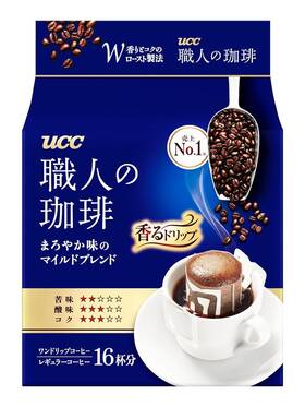 Ucc 901201148811 Craftsmans Coffee Mild Blend One Drip Bags 7g/0.25oz X 16 Pods