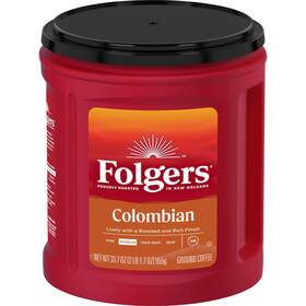 Un Brand 705353894282 Colombian Ground Coffee Medium Roast 33.7 Oz Canister