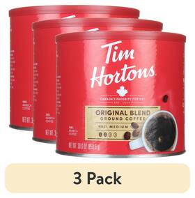 Usa Inc. 726084695771 3 Pack Original Blend Ground Coffee 100% Arabica Medium Roast 30 Oz Caniste