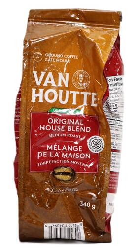 Van Houtte 062151343979 Decaf Original House Blend Medium Ground 340g/12oz