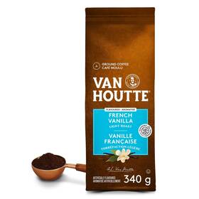 Van Houtte 062151533974 French Vanilla Light Ground Coffee 340g/12oz. Imported From Canada