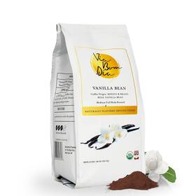 Via Bom Dia 865368000358 100% Naturally Flavored Ground Coffee Vanilla Bean Medium Roast No Artific