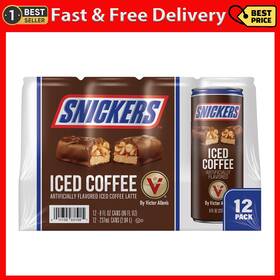 Victor Allens 313055450448 Coffee Snickers Iced Latte 8 Fluid Ounce Pack Of 12