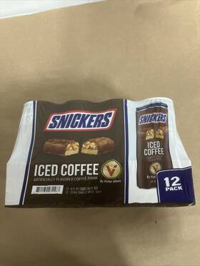 990295980 Victor Allens Snickers Iced Coffee Latte 8 Fluid Ounce Pack Of 12