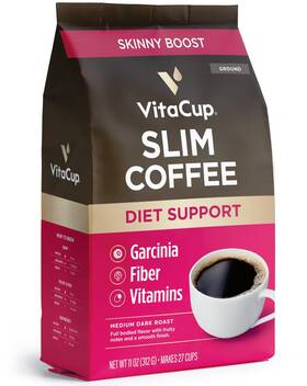 B08cybg9n1 Vitacup Slim Ground Coffee Diet Support Ginseng Garcinia B Vitamins 11oz
