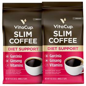 B0bsk8b6mv Vitacup Slim Ground Coffee With Ginseng Garcinia B Vitamins - Diet Support