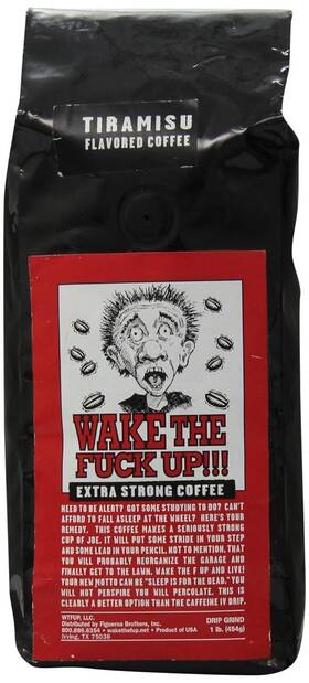 Wake The F Up 617401747863 2 Pack - Fftup Uncensored Coffee Tiramisu Flavored Extra Strong 16 Oz