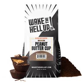 Wake The Hell Up 810117431518 1lb Ultra-caffeinated Peanut Butter 16 Ounce Pack Of 1