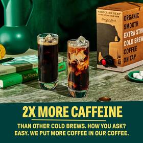 Wandering Bear 705353575068 Organic Cold Brew Coffee On Tap Extra Strong Iced 96 Fl Oz