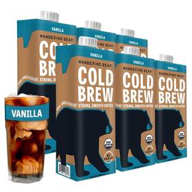 Wandering Bear Coffee 859336007630 Organic Vanilla Cold Brew 32 Fluid Ounce 6 Per Case