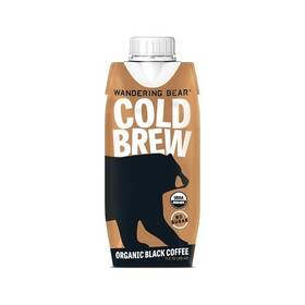 Wandering Bear Coffee 860534000194 Straight Black Organic Cold Brew 11 Fluid Ounce 12 Per