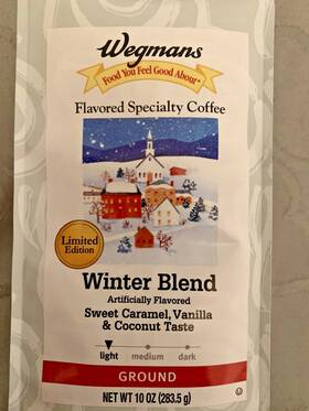 Wegmans 077890496817 Winter Blend Limited Edition Ground Coffee 10 Oz