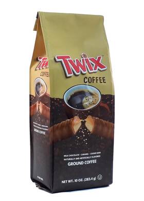 White Coffee 445050544532 Medium Roast Caramel Chocolate Flavored Ground 10oz Bag