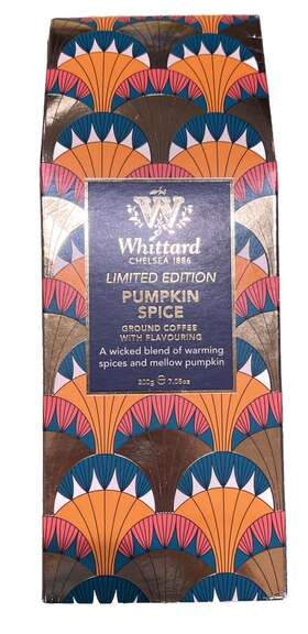 Whittard Of Chelsea 022032145967 Limited Edition Pumpkin Spice Ground Coffee - 1 7.05oz Package